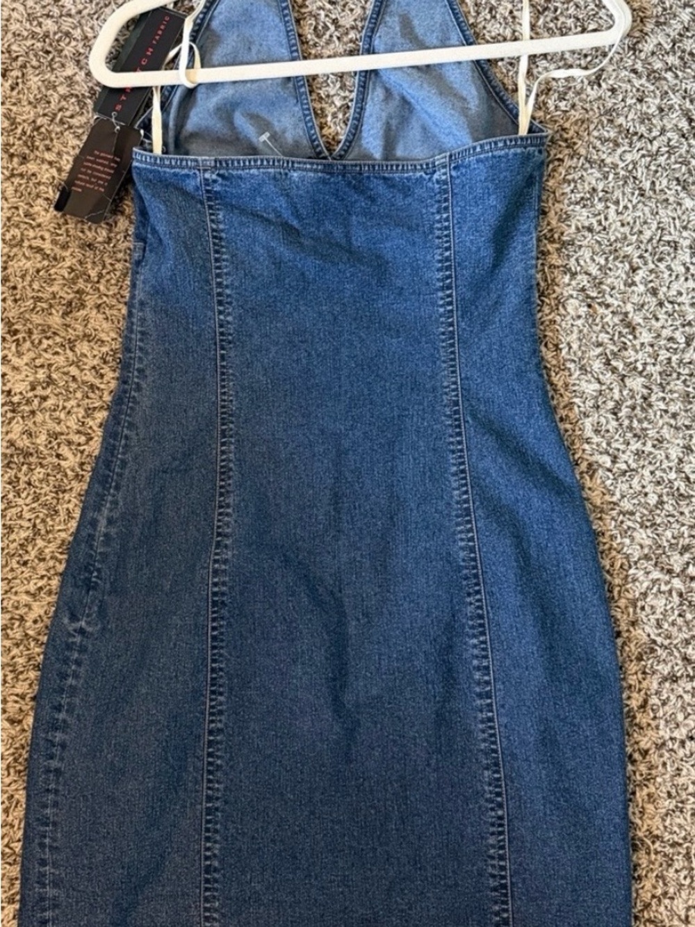 Ralph Lauren Blue Denim Mini Dress - Picture 3 of 7